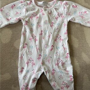 Kissy kissyFlamingo Print Kids One Piece NB